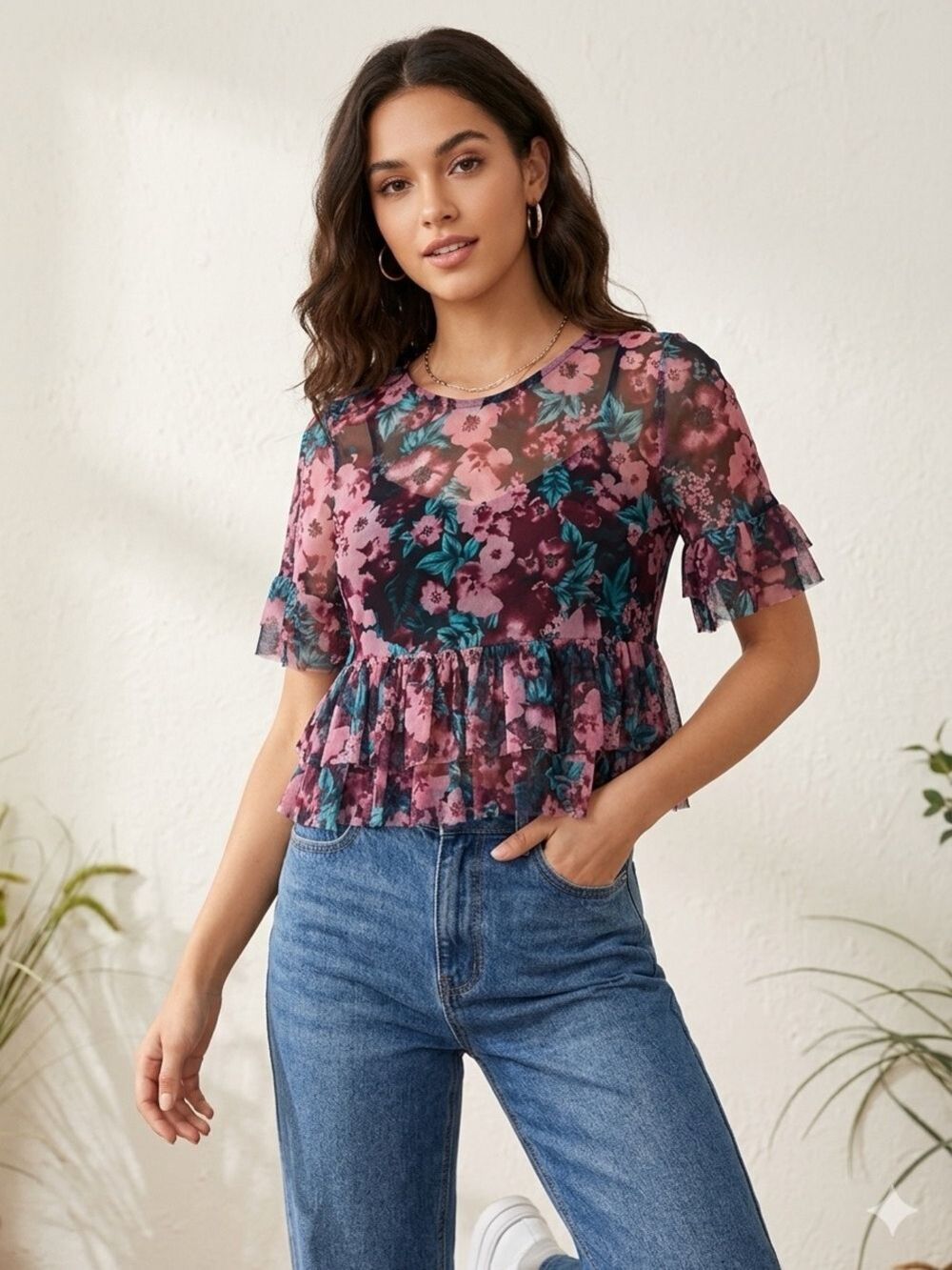 MrP Sheer Blouse
